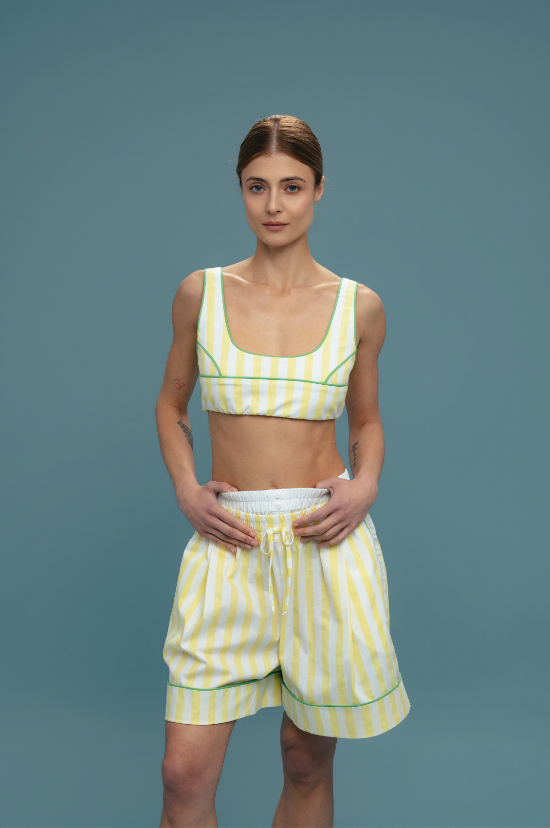 Yellow striped top