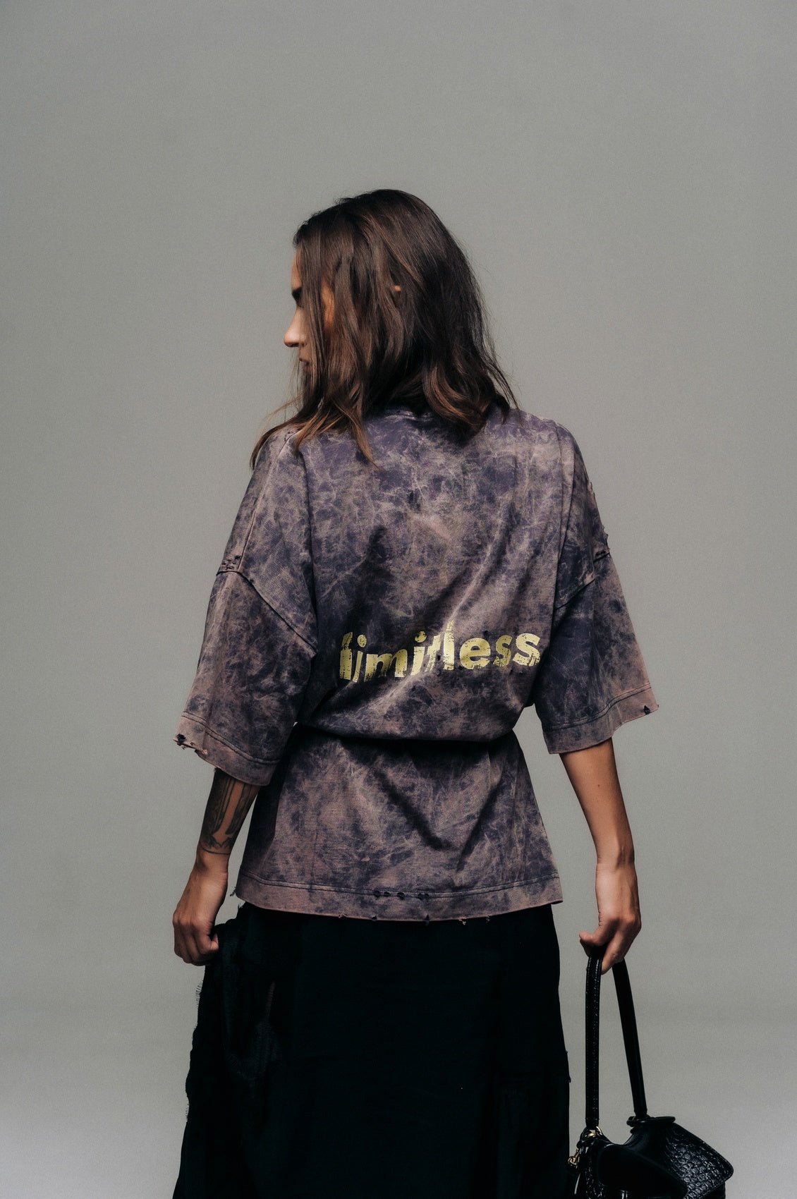 Acid wash grey t-shirt