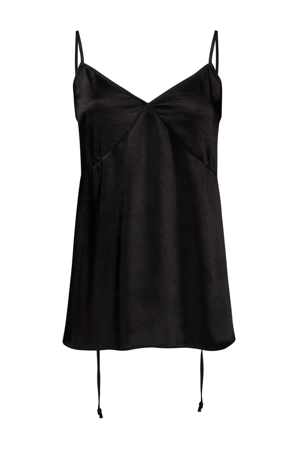 Black ice satin top