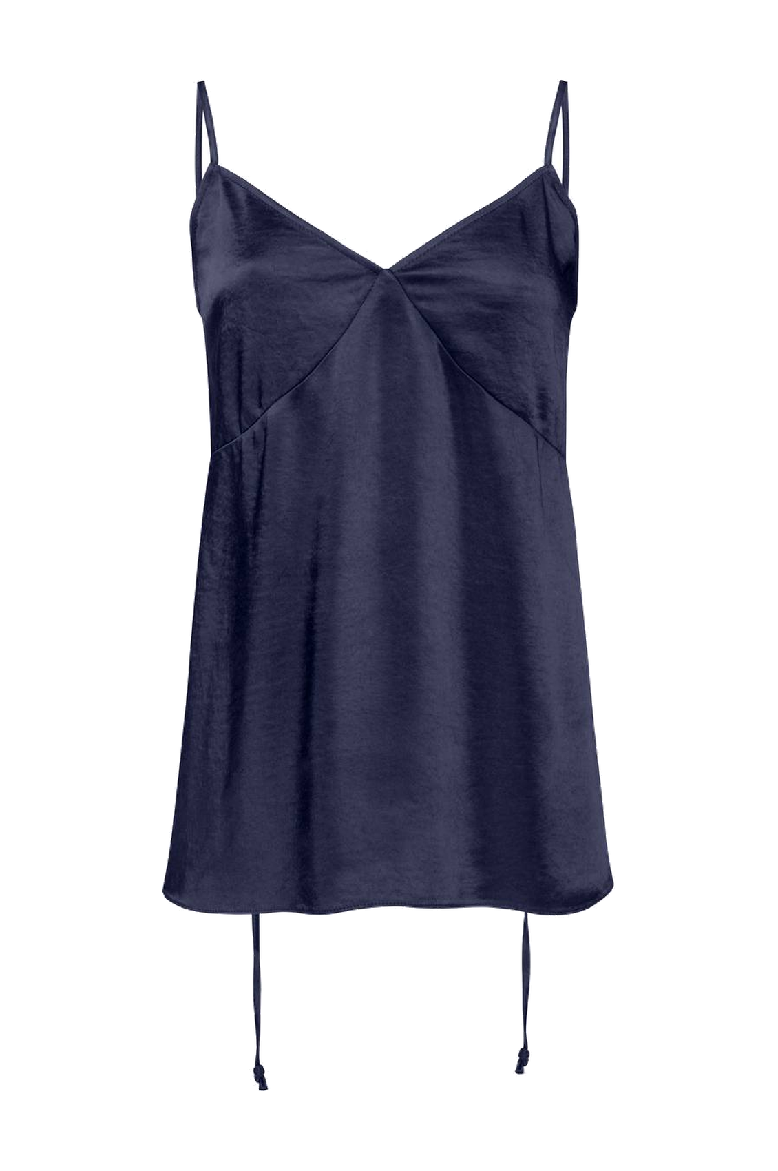 Blue ice satin top