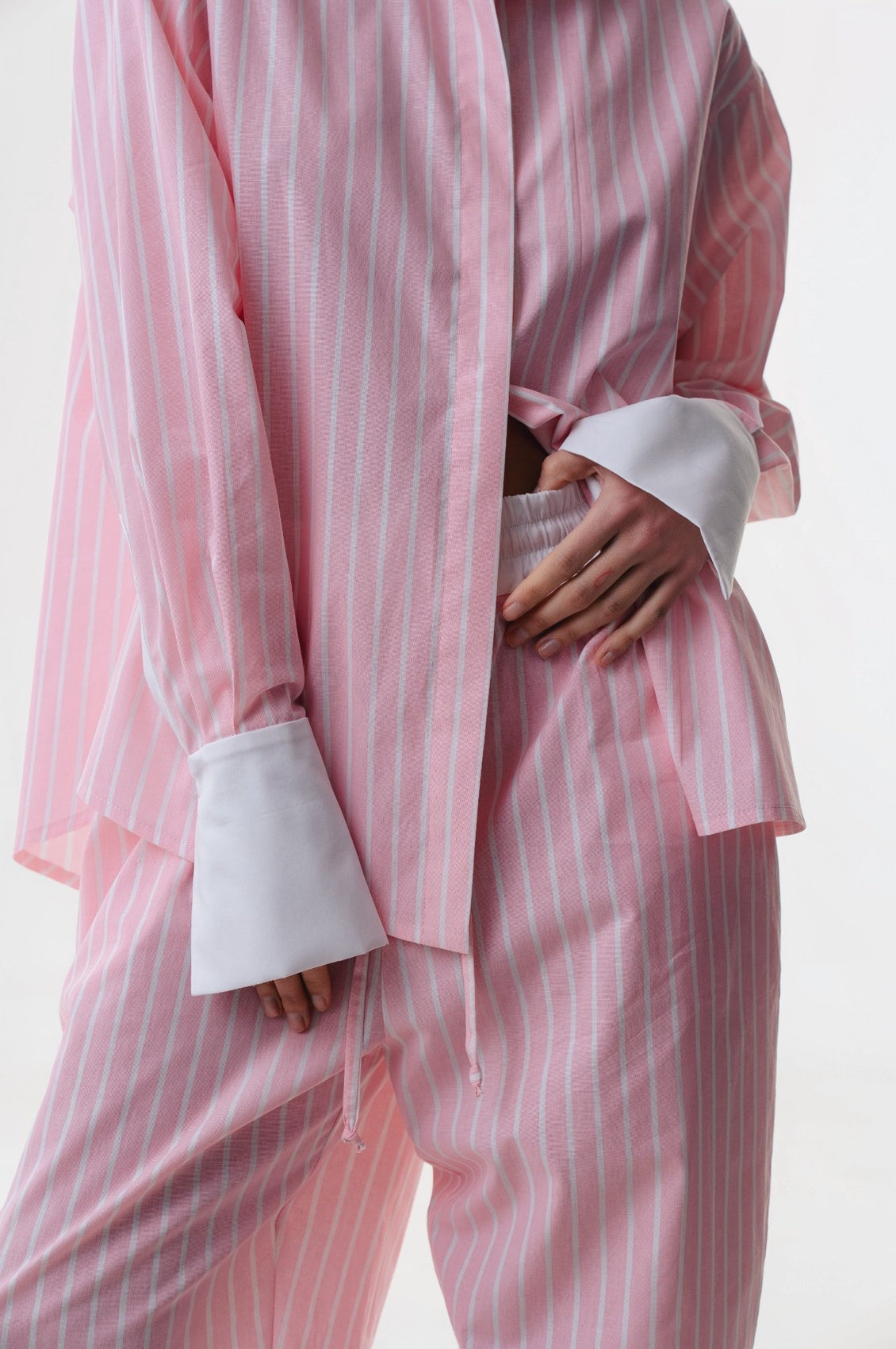 Pink striped shirt