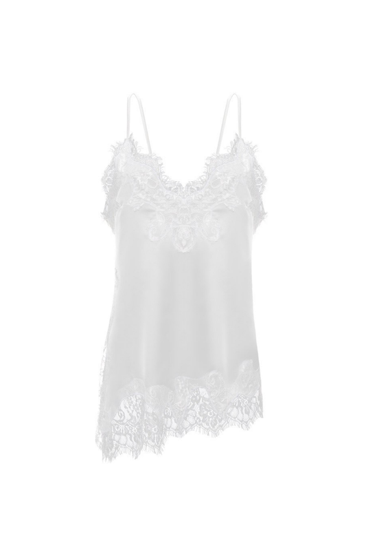 Ivory silk top