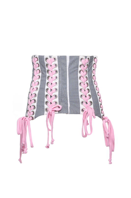 Striped corset