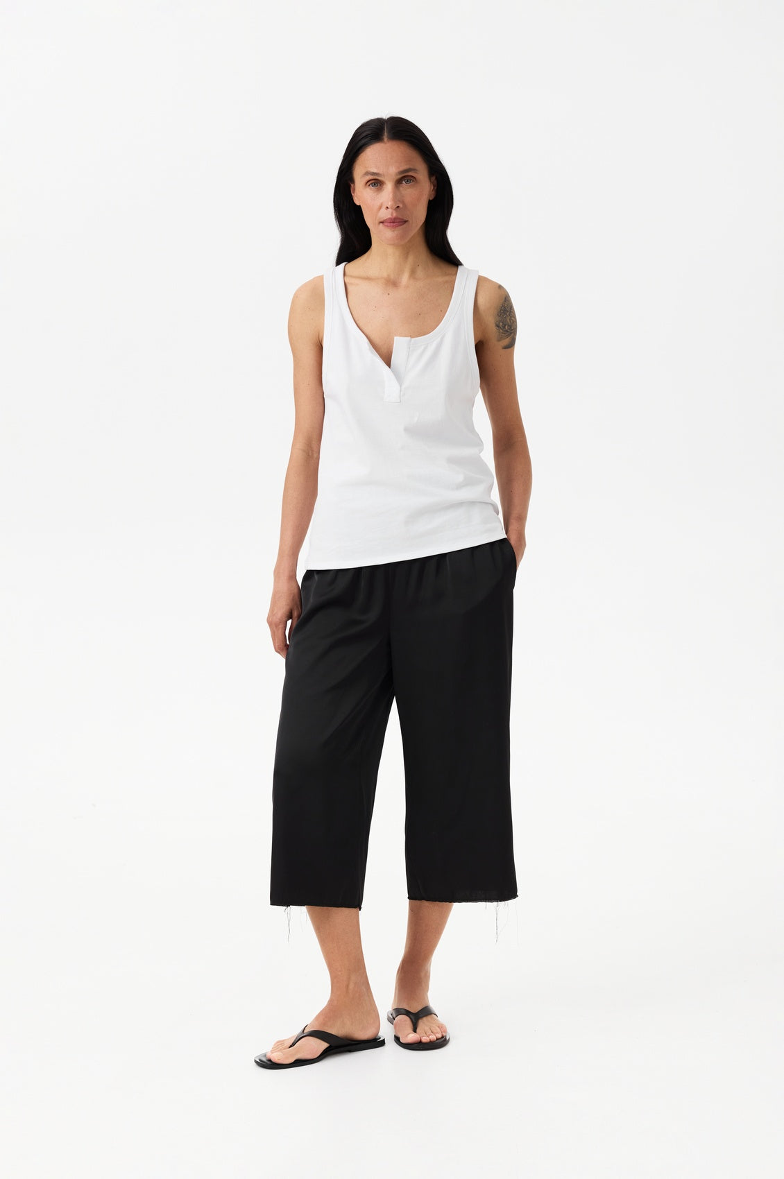 White top with logo